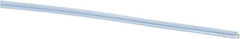 Made in USA - 1/64" ID x 0.033" OD, Cut to Length (500' Standard Length) PTFE Tube - Natural White, 60 Hardness - Best Tool & Supply