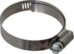 IDEAL TRIDON - SAE Size 32, 1-9/16 to 2-1/2" Diam, Stainless Steel Shielded Worm Drive Clamp - Material Grade 201, Series 613 - Best Tool & Supply