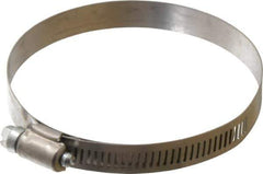 IDEAL TRIDON - SAE Size 56, 3-1/16 to 4" Diam, Stainless Steel Shielded Worm Drive Clamp - Material Grade 201, Series 613 - Best Tool & Supply