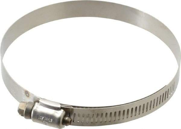 IDEAL TRIDON - SAE Size 60, 3-9/16 to 4-1/4" Diam, Stainless Steel Shielded Worm Drive Clamp - Material Grade 201, Series 613 - Best Tool & Supply