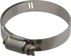 IDEAL TRIDON - SAE Size 32, 1-9/16 to 2-1/2" Diam, Stainless Steel Shielded Worm Drive Clamp - Material Grade 301, Series 615 - Best Tool & Supply