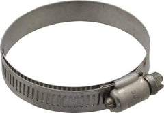 IDEAL TRIDON - SAE Size 36, 1-13/16 to 2-3/4" Diam, Stainless Steel Shielded Worm Drive Clamp - Material Grade 301, Series 615 - Best Tool & Supply