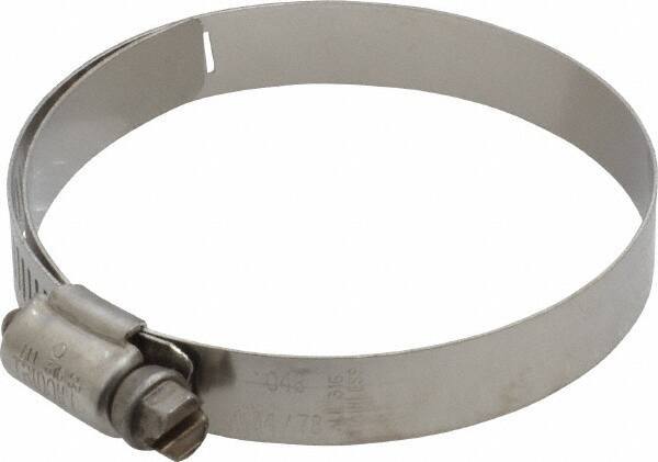 IDEAL TRIDON - SAE Size 48, 2-9/16 to 3-1/2" Diam, Stainless Steel Shielded Worm Drive Clamp - Material Grade 301, Series 615 - Best Tool & Supply