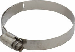 IDEAL TRIDON - SAE Size 48, 2-9/16 to 3-1/2" Diam, Stainless Steel Shielded Worm Drive Clamp - Material Grade 301, Series 615 - Best Tool & Supply