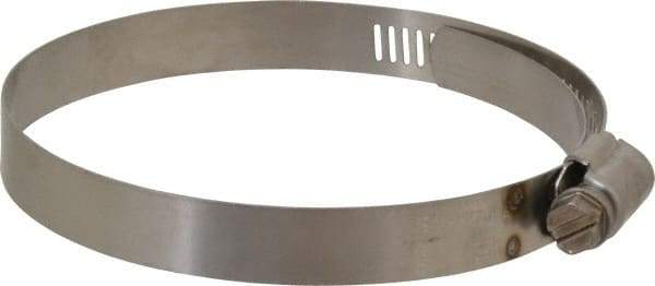 IDEAL TRIDON - SAE Size 52, 2-13/16 to 3-3/4" Diam, Stainless Steel Shielded Worm Drive Clamp - Material Grade 301, Series 615 - Best Tool & Supply