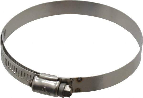 IDEAL TRIDON - SAE Size 56, 3-1/16 to 4" Diam, Stainless Steel Shielded Worm Drive Clamp - Material Grade 301, Series 615 - Best Tool & Supply