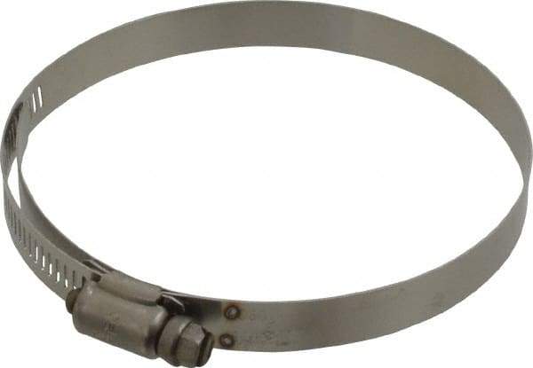 IDEAL TRIDON - SAE Size 60, 3-9/16 to 4-1/4" Diam, Stainless Steel Shielded Worm Drive Clamp - Material Grade 301, Series 615 - Best Tool & Supply