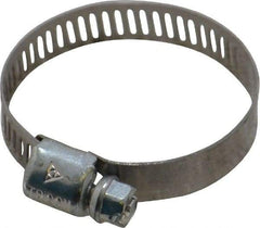 IDEAL TRIDON - SAE Size 16, 11/16 to 1-1/2" Diam, Carbon Steel Miniature Worm Drive Clamp - 5/16" Wide, Series 300 - Best Tool & Supply