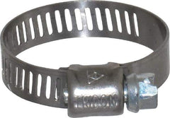 IDEAL TRIDON - SAE Size 12, 9/16 to 1-1/4" Diam, Stainless Steel Miniature Worm Drive Clamp - 5/16" Wide, Material Grade 301, Series 325 - Best Tool & Supply