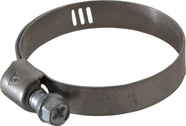 IDEAL TRIDON - SAE Size 16, 11/16 to 1-1/2" Diam, Stainless Steel Miniature Worm Drive Clamp - 5/16" Wide, Material Grade 301, Series 325 - Best Tool & Supply