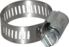 IDEAL TRIDON - SAE Size 12, 9/16 to 1-1/4" Diam, Carbon Steel Worm Drive Clamp - 1/2" Wide, Series 600 - Best Tool & Supply