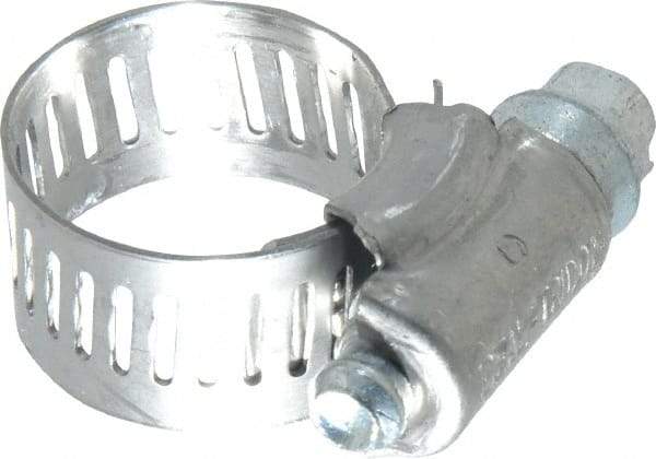 IDEAL TRIDON - SAE Size 6, 3/8 to 7/8" Diam, Stainless Steel Worm Drive Clamp - 1/2" Wide, Material Grade 201, Series 611 - Best Tool & Supply