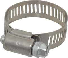 IDEAL TRIDON - SAE Size 16, 11/16 to 1-1/2" Diam, Stainless Steel Worm Drive Clamp - 1/2" Wide, Material Grade 201, Series 611 - Best Tool & Supply