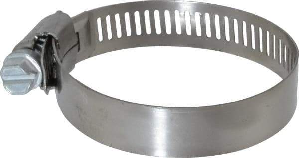 IDEAL TRIDON - SAE Size 28, 1-5/16 to 2-1/4" Diam, Stainless Steel Worm Drive Clamp - 1/2" Wide, Material Grade 201, Series 611 - Best Tool & Supply