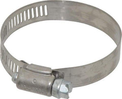 IDEAL TRIDON - SAE Size 32, 1-9/16 to 2-1/2" Diam, Stainless Steel Worm Drive Clamp - 1/2" Wide, Material Grade 201, Series 611 - Best Tool & Supply