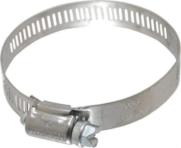 IDEAL TRIDON - SAE Size 36, 1-13/16 to 2-3/4" Diam, Stainless Steel Worm Drive Clamp - 1/2" Wide, Material Grade 201, Series 611 - Best Tool & Supply