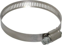 IDEAL TRIDON - SAE Size 44, 2-5/16 to 3-1/4" Diam, Stainless Steel Worm Drive Clamp - 1/2" Wide, Material Grade 201, Series 611 - Best Tool & Supply