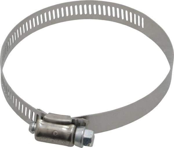 IDEAL TRIDON - SAE Size 48, 2-9/16 to 3-1/2" Diam, Stainless Steel Worm Drive Clamp - 1/2" Wide, Material Grade 201, Series 611 - Best Tool & Supply