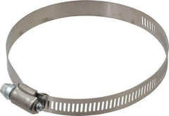 IDEAL TRIDON - SAE Size 60, 3-5/16 to 4-1/4" Diam, Stainless Steel Worm Drive Clamp - 1/2" Wide, Material Grade 201, Series 611 - Best Tool & Supply