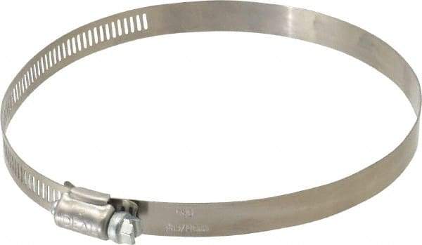 IDEAL TRIDON - SAE Size 80, 3-1/2 to 5-1/2" Diam, Stainless Steel Worm Drive Clamp - 1/2" Wide, Material Grade 201, Series 611 - Best Tool & Supply