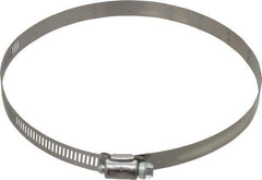 IDEAL TRIDON - SAE Size 96, 4-1/2 to 6-1/2" Diam, Stainless Steel Worm Drive Clamp - 1/2" Wide, Material Grade 201, Series 611 - Best Tool & Supply