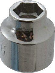 Proto - 5/16", 3/8" Drive, Standard Hand Socket - 6 Points, 3/4" OAL, Chrome Finish - Best Tool & Supply