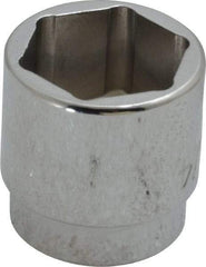 Proto - 3/4", 3/8" Drive, Standard Hand Socket - 6 Points, 15/16" OAL, Chrome Finish - Best Tool & Supply