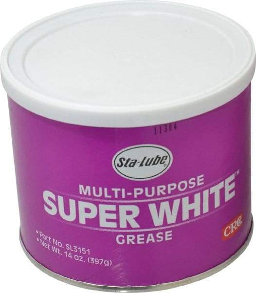 CRC - 14 oz Can Lithium General Purpose Grease - White, 300°F Max Temp, NLGIG 1-1/2, - Best Tool & Supply