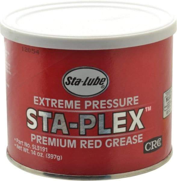 CRC - 14 oz Can Lithium Extreme Pressure Grease - Red, Extreme Pressure & Food Grade, 325°F Max Temp, NLGIG 2, - Best Tool & Supply