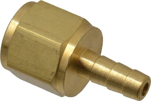 Dixon Valve & Coupling - 1/8 NPTF Thread Hose Barb x Female NPT Connector - 1/8" ID Hose, Brass - Best Tool & Supply