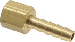 Dixon Valve & Coupling - 7/16 UNF Thread Hose Barb x Female 45° SAE/37° JIC Swivel Connector - 1/4" ID Hose x 1/4" OD Hose, Brass - Best Tool & Supply