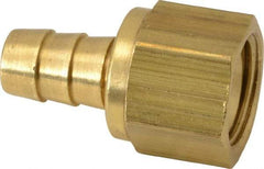 Cerro - 5/8 UNF Thread Hose Barb x Female 45° SAE Swivel Connector - 3/8" ID Hose x 3/8" OD Hose, Brass - Best Tool & Supply