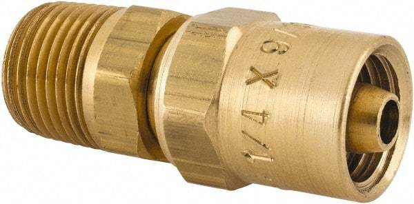 Dixon Valve & Coupling - 3/8 NPTF, Reusable Hose Male Fitting - 1/4" Hose ID x 9/16" Hose OD - Best Tool & Supply