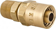 Dixon Valve & Coupling - 3/8 NPTF, Reusable Hose Male Fitting - 3/8" Hose ID x 5/8" Hose OD - Best Tool & Supply