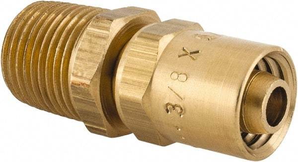 Dixon Valve & Coupling - 1/2 NPTF, Reusable Hose Male Fitting - 3/8" Hose ID x 5/8" Hose OD - Best Tool & Supply