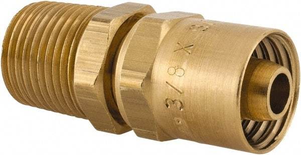 Dixon Valve & Coupling - 1/2 NPTF, Reusable Hose Male Fitting - 3/8" Hose ID x 3/4" Hose OD - Best Tool & Supply