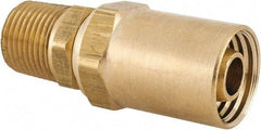 Dixon Valve & Coupling - 1/2 NPTF, Reusable Hose Male Fitting - 1/2" Hose ID x 7/8" Hose OD - Best Tool & Supply