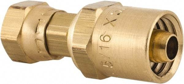 Dixon Valve & Coupling - 1/4 NPSM, Reusable Hose Female Swivel Fitting - 5/16" Hose ID x 5/8" Hose OD - Best Tool & Supply