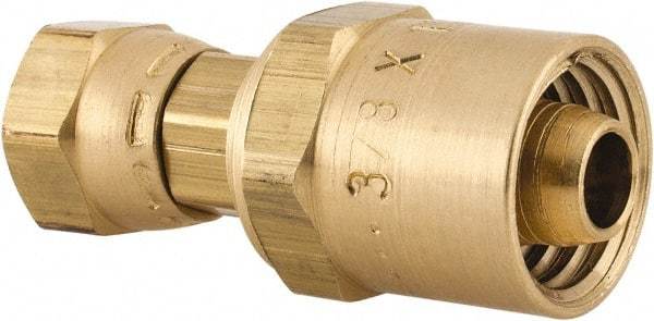 Dixon Valve & Coupling - 1/4 NPSM, Reusable Hose Female Swivel Fitting - 3/8" Hose ID x 11/16" Hose OD - Best Tool & Supply