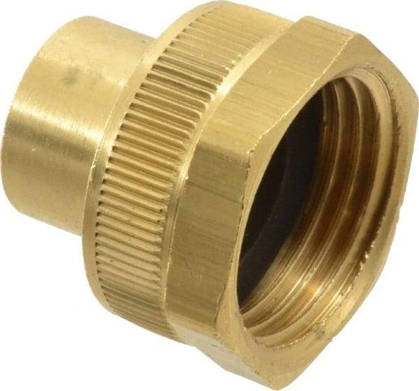 Dixon Valve & Coupling - 1/4 NPTF & 3/4 NH Garden Hose Fitting - Brass, Female Hose to Female Pipe Connector - Best Tool & Supply