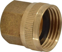 Cerro - 1/2 FPT & 3/4 FGHT Garden Hose Fitting - Brass, Female Hose to Female Pipe Swivel Connector - Best Tool & Supply