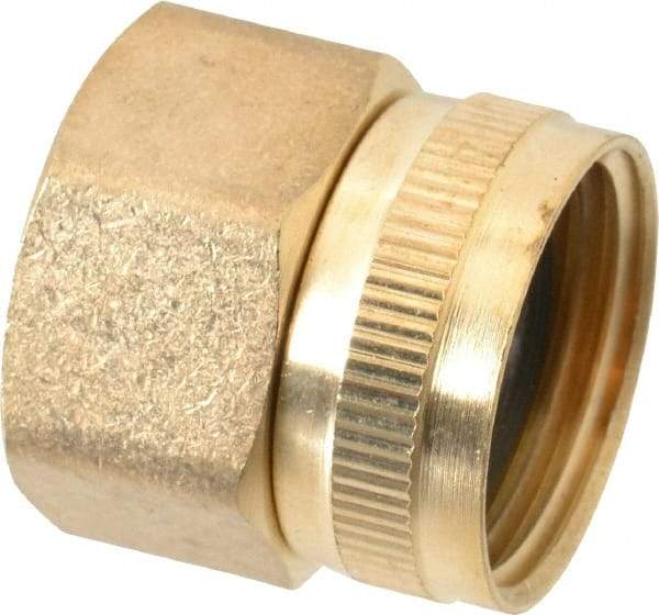 Cerro - 3/4 FPT & 3/4 FGHT Garden Hose Fitting - Brass, Female Hose to Female Pipe Swivel Connector - Best Tool & Supply