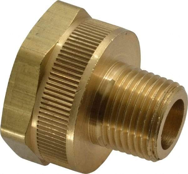 Dixon Valve & Coupling - 3/8 NPTF & 3/4 NH Garden Hose Fitting - Brass, Female Hose to Male Pipe Connector - Best Tool & Supply