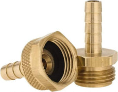 Dixon Valve & Coupling - 3/4 NH Garden Hose Fitting - Brass, Standard Shank Male/Female Set Connector - Best Tool & Supply