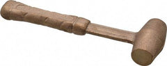 American Hammer - 1/2 Lb Head 3/4" Face Bronze Head Hammer - 6" OAL, Aluminum Handle - Best Tool & Supply