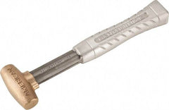 American Hammer - 1 Lb Head 1" Face Bronze Head Hammer - 11-1/2" OAL, Aluminum Handle - Best Tool & Supply