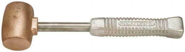 American Hammer - 5 Lb Head 2" Face Bronze Head Hammer - 13-1/2" OAL, Aluminum Handle - Best Tool & Supply