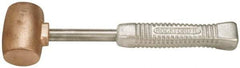 American Hammer - 5 Lb Head 2" Face Bronze Head Hammer - 13-1/2" OAL, Aluminum Handle - Best Tool & Supply