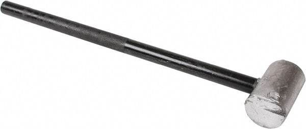 American Hammer - 18 Lb Head 3-1/2" Face Lead Alloy Nonmarring Lead Hammer - 29" OAL, Aluminum Handle - Best Tool & Supply