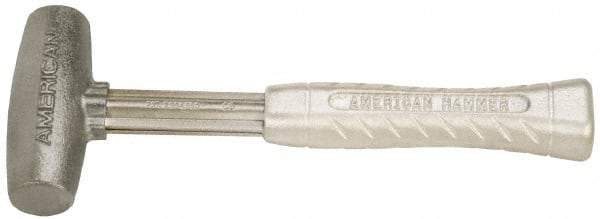 American Hammer - 4 Lb Head 1-3/4" Face Zinc Aluminum Alloy Nonmarring Hammer - 11-1/2" OAL, Aluminum Handle - Best Tool & Supply